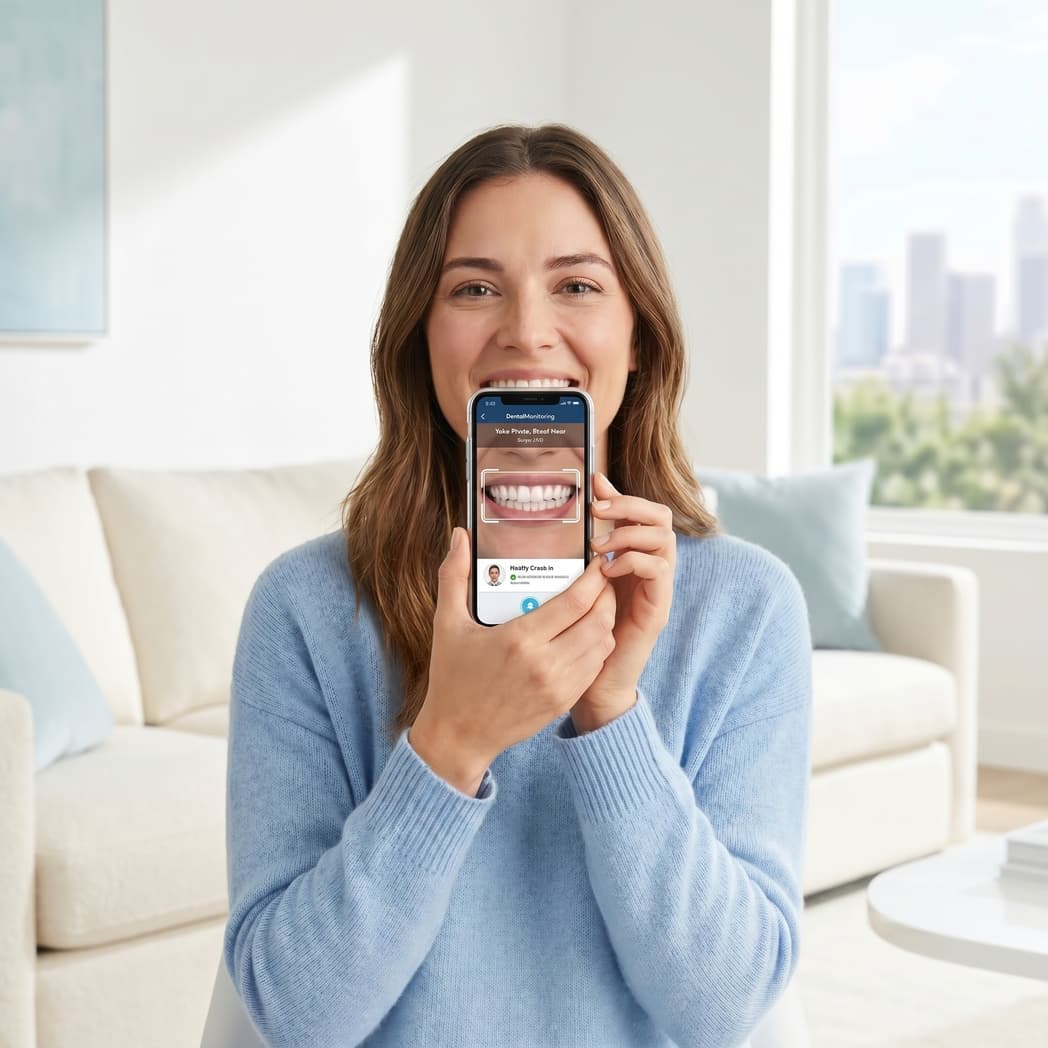 Monitoring del trattamento tramite app DentalMonitoring