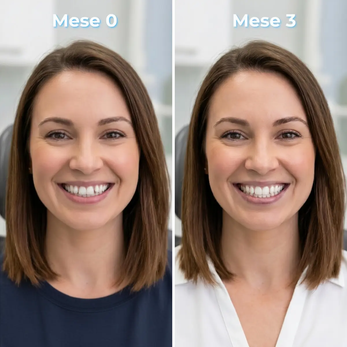 Comparativa before e after a Mese 0 e Mese 3